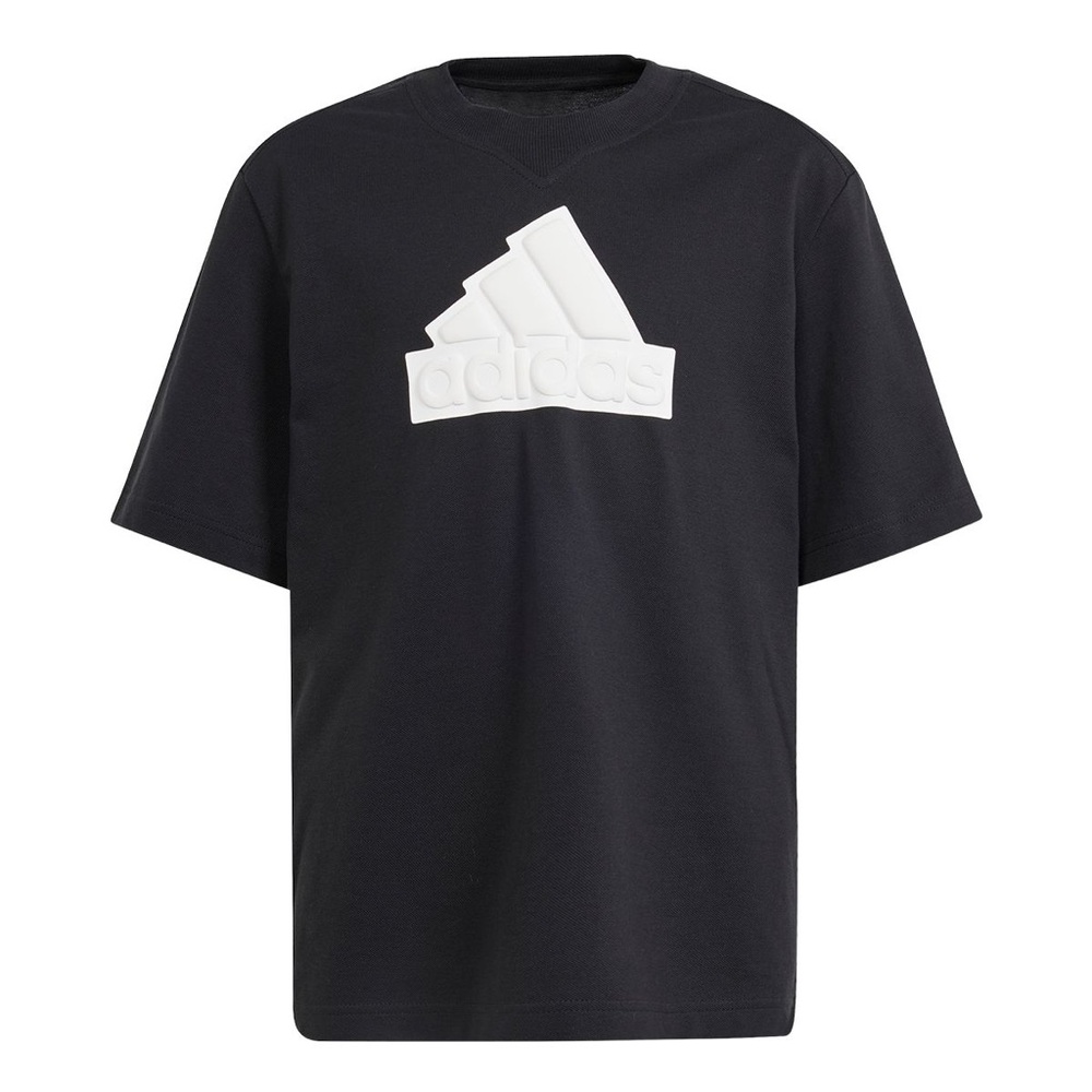 Adidas Black Tee with White Logo
